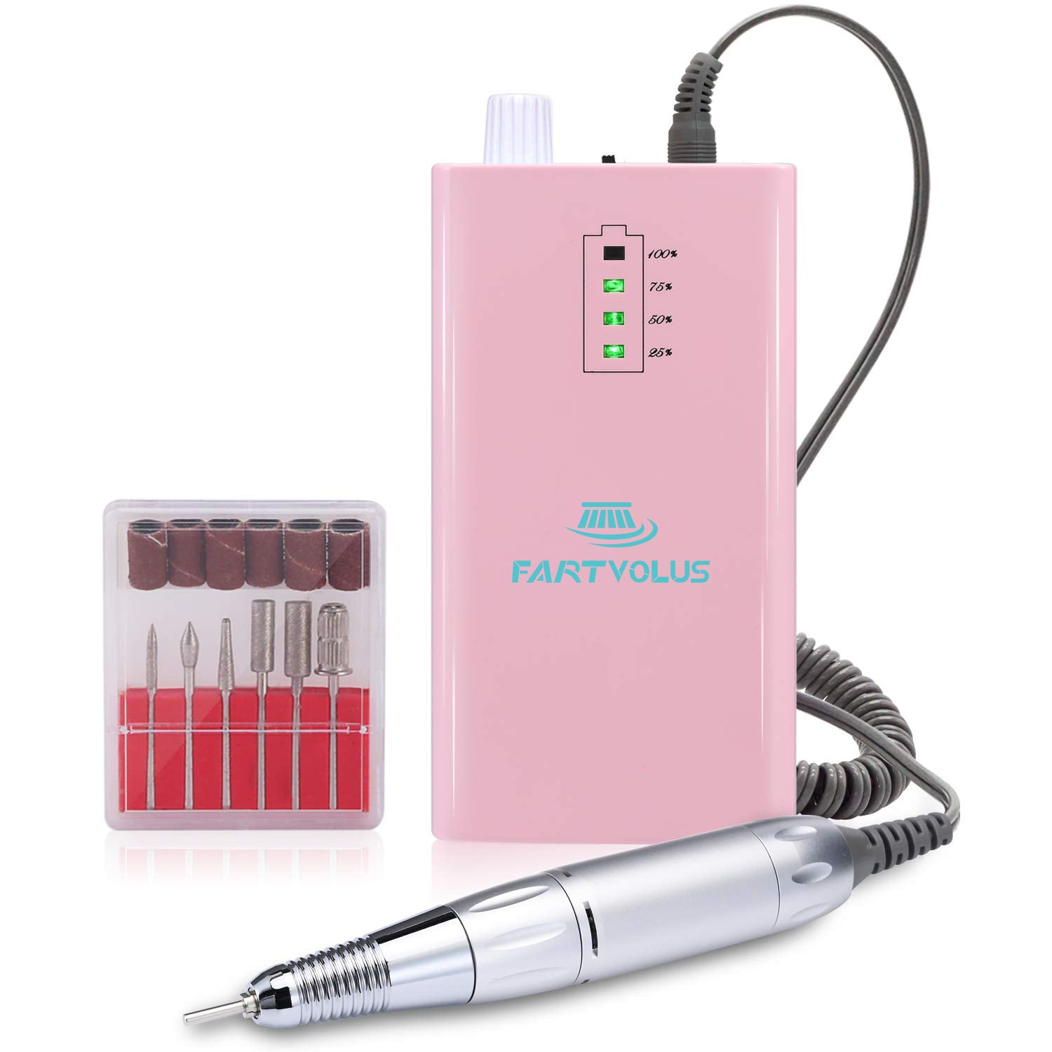 FARTVLOUS  Portable Electric Nail Extractors Machine Professional Rechargeable Electric Nail Drill for Acrylic Nails